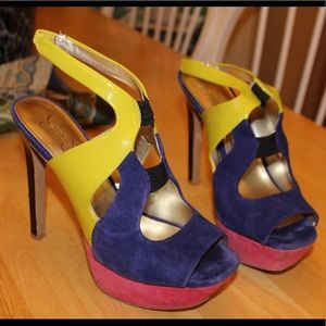 Jessica Simpson colorblock heels
